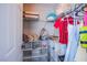 Walk-in closet with wire shelving, built-in storage, providing ample space for organized storage at 6630 Virtuoso Ct, Las Vegas, NV 89139