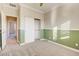 Bedroom with plush carpet, two tone paint, natural light and closet space at 6826 Dovecote Ave, North Las Vegas, NV 89084