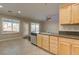 Modern kitchen features an open design and plenty of natural light at 6826 Dovecote Ave, North Las Vegas, NV 89084