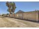 Block wall with a decorative pattern provides privacy for the back of the property at 80 E Texas Ave, Henderson, NV 89015