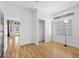 Bright room with hardwood floors and view of outdoor landscape at 8970 Lansberry Ct, Las Vegas, NV 89147