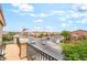 Balcony view of the neighborhood with decorative street art at 9704 Morgan Creek Ct, Las Vegas, NV 89141