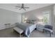 Serene bedroom with a plush bed, mirrored nightstand, and tasteful decor for a relaxing retreat at , Las Vegas, NV 89148