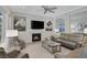 Inviting living room with a fireplace, comfortable seating, and elegant decor for a cozy atmosphere at , Las Vegas, NV 89148