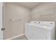 Modern laundry room featuring white appliances and ample storage space at 10550 W Alexander Rd # 2079, Las Vegas, NV 89129