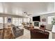 The living room is well lit with lots of seating and a fireplace at 2036 Deer Springs Dr, Henderson, NV 89074