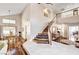 Spacious living room featuring hardwood floors and staircase at 2036 Deer Springs Dr, Henderson, NV 89074