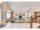 Bright living room with a fireplace, comfortable seating, and hardwood floors at 2036 Deer Springs Dr, Henderson, NV 89074