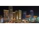 A beautiful panoramic nighttime view of the Las Vegas strip and nearby buildings at 3722 S Las Vegas Blvd # 503, Las Vegas, NV 89158