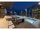Rooftop pool with a hot tub and seating areas overlooking the city skyline at 3722 S Las Vegas Blvd # 503, Las Vegas, NV 89158
