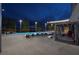Scenic rooftop pool with lounge seating, and cabanas, offering spectacular city views at 3722 S Las Vegas Blvd # 503, Las Vegas, NV 89158