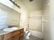 Full bathroom showcasing a vanity, toilet, and shower and tub combo at 4831 W Bell Vista Ave, Pahrump, NV 89060