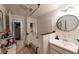 Inviting bathroom with shower-tub, modern sink, and updated fixtures at 6432 Aberdeen Ln, Las Vegas, NV 89107