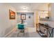 Bright dining area with contemporary glass table and stylish decor at 6955 N Durango Dr # 3013, Las Vegas, NV 89149