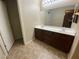 Spacious bathroom with double sinks, ample countertop space, and modern fixtures at 10537 Thor Mountain Ln, Las Vegas, NV 89166