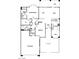 Detailed floor plan showing layout of home with bedrooms, living spaces, kitchen, garage, and courtyard at 10646 Heritage Hills Dr, Las Vegas, NV 89134