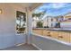 Balcony view showcasing the exterior of the building and landscaped grounds with healthy trees at 1300 S Arlington St # 120, Las Vegas, NV 89104