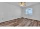 Bright bedroom featuring ample natural light and ceiling fan at 1300 S Arlington St # 120, Las Vegas, NV 89104
