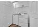 Bright laundry room with modern washer and dryer, practical and efficient at 1300 S Arlington St # 120, Las Vegas, NV 89104
