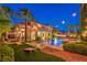 Beautifully landscaped backyard and pool area of this home, perfect for outdoor living and entertainment at 2982 Hammerwood Dr, Las Vegas, NV 89135
