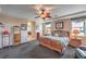 The main bedroom showcases ceiling fan, recessed lighting, and generous space at 2982 Hammerwood Dr, Las Vegas, NV 89135