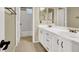 Bathroom with double vanity, tile floors and a tub-shower combo at 3204 Rutledge Dr, Las Vegas, NV 89120