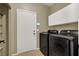 Laundry room with washer and dryer, storage, and exterior access at 3204 Rutledge Dr, Las Vegas, NV 89120