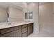 This stunning bathroom is equipped with a double sink vanity that offers plenty of space at 4293 Nopal Serrano Ave, Las Vegas, NV 89141