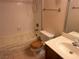 Small bathroom with tiled tub and shower at 5199 Caliente St # 64, Las Vegas, NV 89119