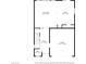 First floor layout displaying the living room, kitchen, foyer, garage, and bathroom at 5341 Kennedy Hill Ave, Las Vegas, NV 89139