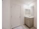 A small bathroom featuring a single sink and modern fixtures at 5927 Coja St, Las Vegas, NV 89113