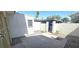 Private courtyard with patio space and gated carport access at 708 Fernwood Ln, Las Vegas, NV 89169