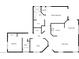 Detailed floor plan showcasing the layout, including a primary bedroom, living room, and kitchen at 7524 Fencerow St, Las Vegas, NV 89131
