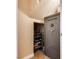 Home storage including shelves for shoes and personal safe at 7694 Hampton Park Ln, Las Vegas, NV 89113