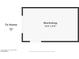 Floor plan of the detached workshop with dimensions at 8780 Autumn Wreath Ave, Las Vegas, NV 89129