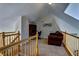 This loft features a vaulted ceiling and a comfortable sitting area at 9209 Tudor Park Pl, Las Vegas, NV 89145