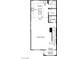 Floorplan showing kitchen, great room, laundry, powder room, and covered balcony at 9243 Stonewall Ridge Ct, Las Vegas, NV 89148