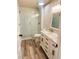 Bathroom features stylish tile shower, updated vanity, and modern fixtures at , Las Vegas, NV 89121