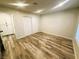 This is a bedroom with wood floors, fresh paint, and a large closet at , Las Vegas, NV 89121