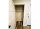 Inside a walk-in closet featuring wood-look floors and a wooden rod for storage at , Las Vegas, NV 89121