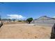 Expansive backyard, fully fenced, offering privacy and potential for landscaping at 1123 Chapman Dr, Las Vegas, NV 89104