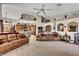 Inviting living space with neutral paint, plush carpeting, and an open layout at 1131 Golf Club, Laughlin, NV 89029