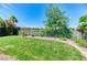 Expansive backyard featuring lush green grass and mature landscaping, perfect for outdoor enjoyment at 1235 Panini Dr, Henderson, NV 89052