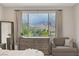 Bedroom view showcasing neighborhood scenery from the window at 12426 Alpenglow Ct, Las Vegas, NV 89138