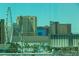 View of hotels and buildings in Las Vegas, Nevada, including the High Roller and Wynn Hotel at 125 E Harmon Ave # 511, Las Vegas, NV 89109