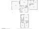 Detailed floor plan showcasing the layout of the home, including the kitchen, bedrooms, living spaces, and garage at 1251 Los Meadows Dr, Las Vegas, NV 89110