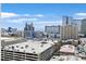 Panoramic city view showcasing iconic Las Vegas hotels under a bright blue sky, highlighting a vibrant urban landscape at 135 E Harmon Ave # 1403, Las Vegas, NV 89109