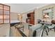 Comfortable living room with a kitchenette, contemporary furniture, and ample space for relaxation and entertainment at 135 E Harmon Ave # 1403, Las Vegas, NV 89109