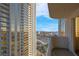 City skyline views showcasing cityscape with buildings and sky from a balcony at 135 E Harmon Ave # 1621, Las Vegas, NV 89109