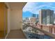Balcony view featuring the cityscape at 135 E Harmon Ave # 1621, Las Vegas, NV 89109